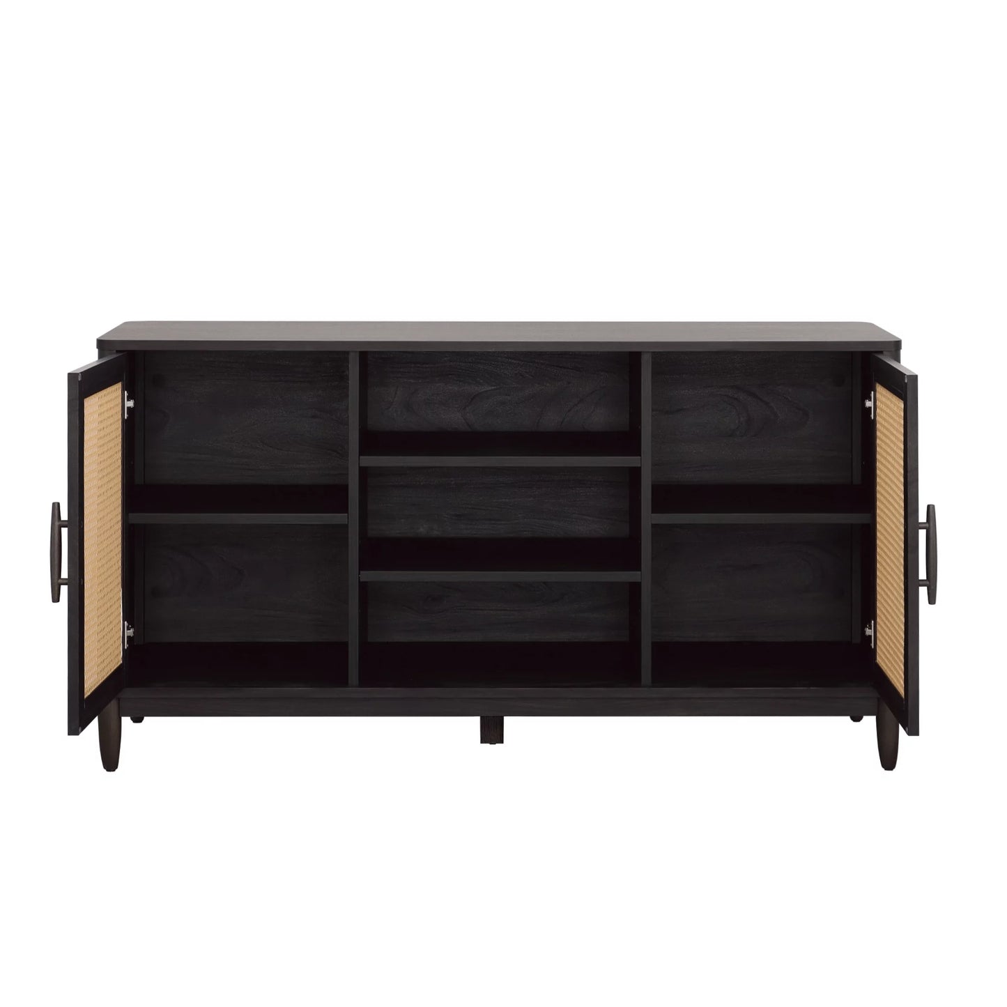 Springwood Cane TV Stand for Tv'S up to 65", Light Honey Finish