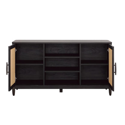 Springwood Cane TV Stand for Tv'S up to 65", Light Honey Finish